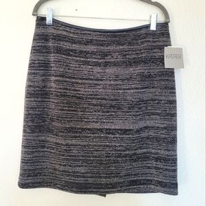 NWT Dark Academia B&W Knit Skirt